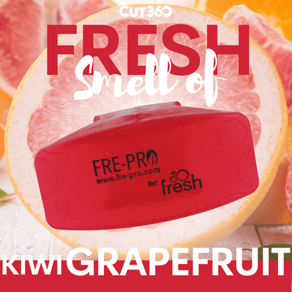 Cut360 Bowl Clip Raumduft, 12 Stk, nachhaltiger und langanhaltender Lufterfrischer Kiwi Grapefruit mit Hygienefunktion, stillvoller Duft