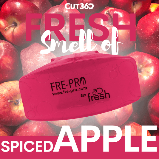 Cut360 Bowl Clip Raumduft Spiced Apple, 12 Stück, nachhaltiger Lufterfrischer mit Hygienefunktion, bis zu 30 Tage Frische, stark duftend, diskret einhängbar, 100 % recycelbar für WC und Raum