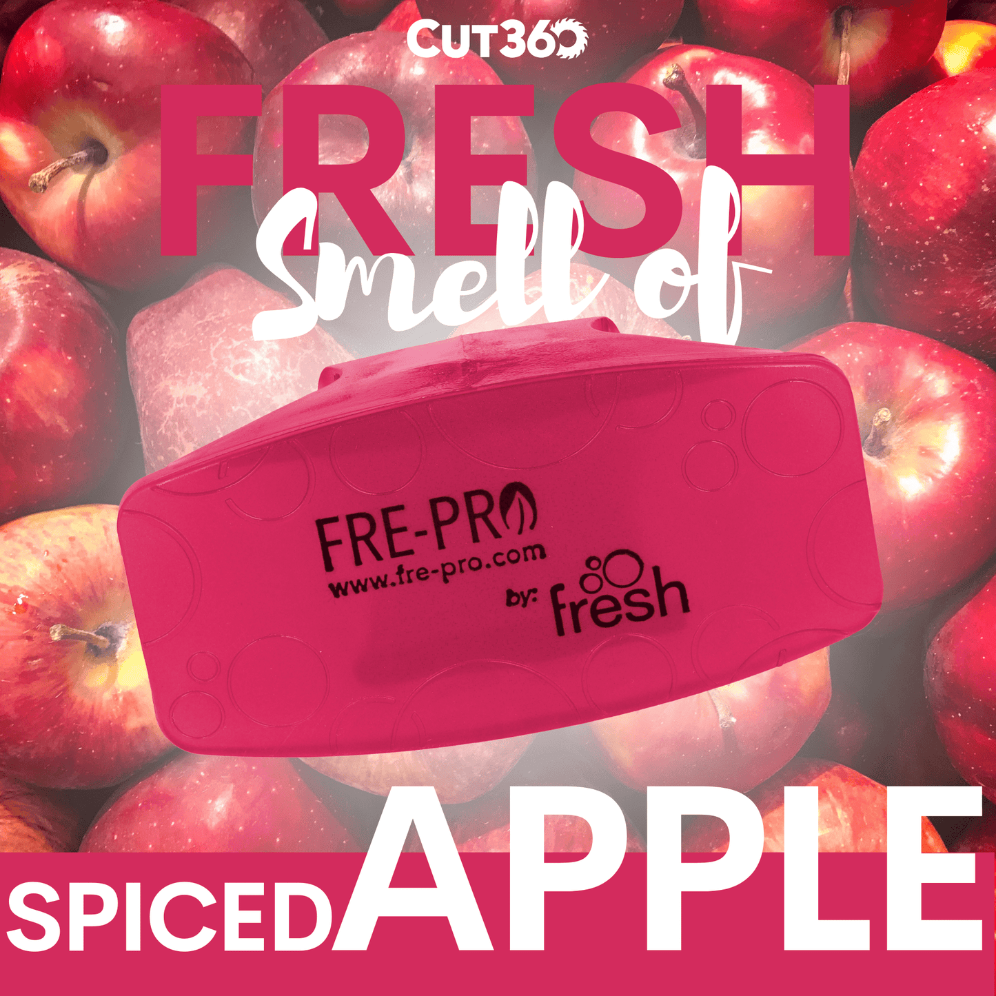Cut360 Fresh Eco Bowl Clip Raumduft, nachhaltiger und langanhaltender Lufterfrischer mit Hygienefunktion, stillvoller Duft