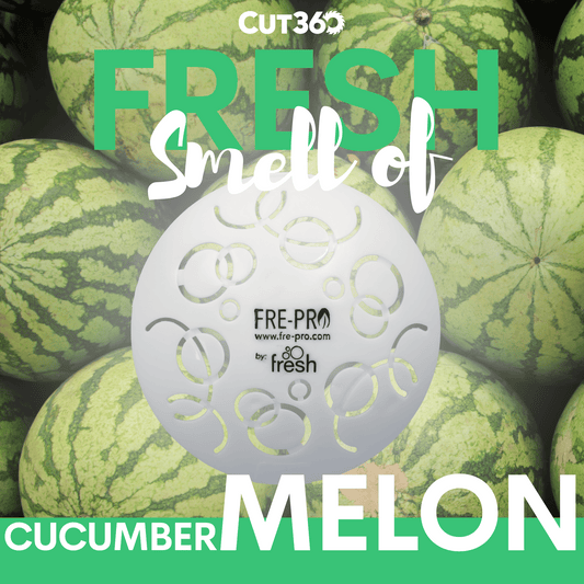 Cut360 Easy Fresh Raumduft Cucumber Melon für große Räume, 1 Stk. inkl. elektrischem Duftspender (Motoreinheit), 30 Tage Frischewirkung, Hochkonzentrierter Lufterfrischer in Weiß