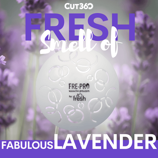 Cut360 Easy Fresh Raumduft Fabulous Lavender für große Räume, 1 Stk. inkl. elektrischem Duftspender (Motoreinheit), 30 Tage Frischewirkung, Hochkonzentrierter Lufterfrischer in Weiß