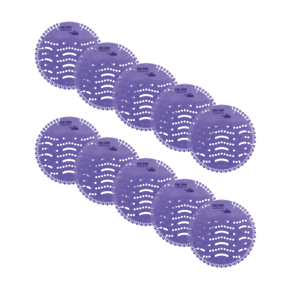 Cut360 Fresh Wave der WC Duft für Pissoir, 10 Stk, nachhaltiger und langanhaltender Toiletten-Duft Fabulous Lavender mit reinigender Wirkung und Hygienefunktion, stillvoller Urinaleinsatz