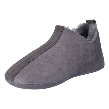 Heitmann Lammfell-Slipper, grau Gr. 42