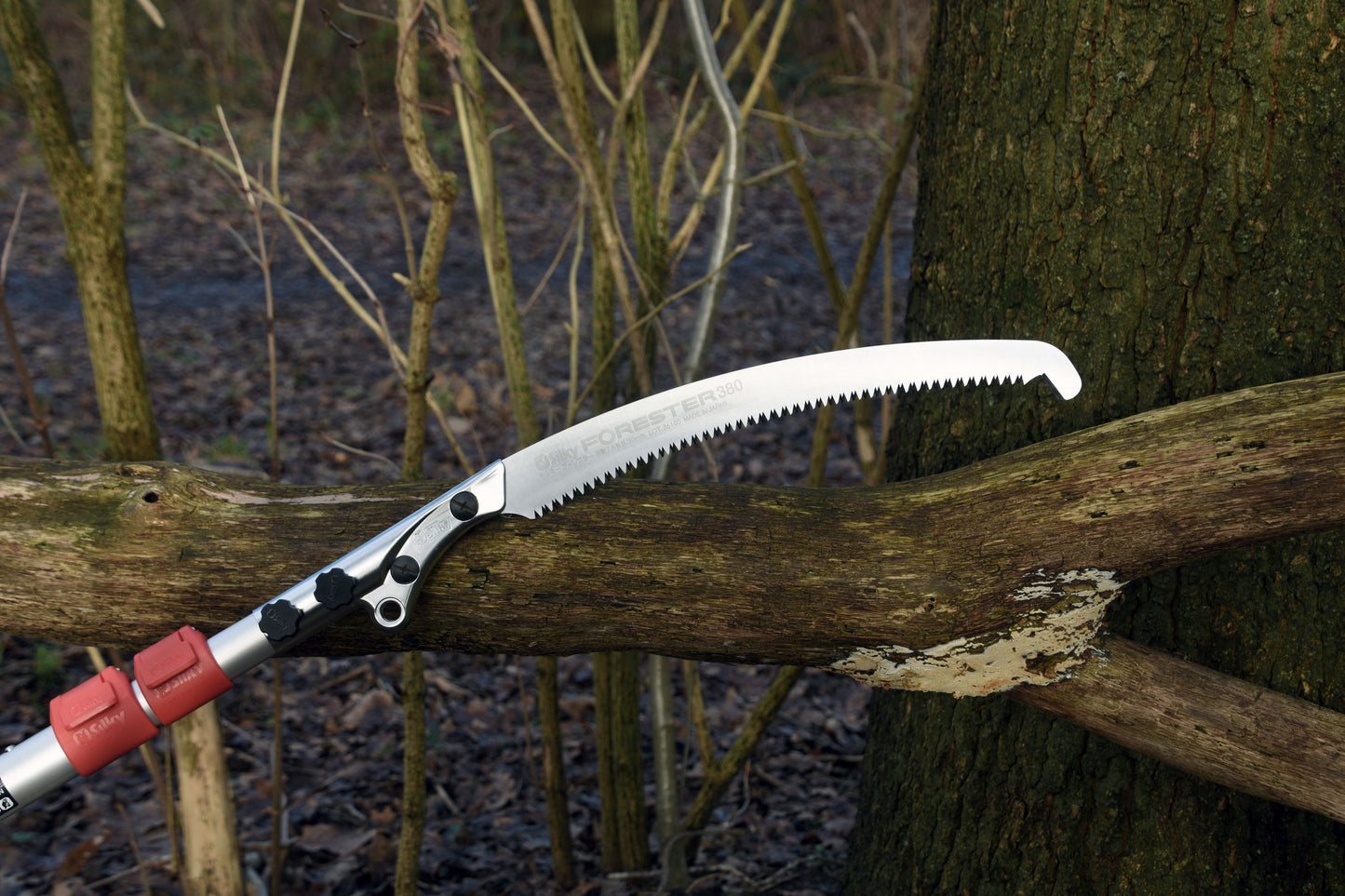 SILKY Ersatzblatt Forester 380 mm | 7,5 Zähne/30 mm Mirai-Me grob | Zugsägeblatt mit Sichelspitze für Stangensäge | induktiv gehärtete Zähne | saubere, schnelle Astschnitte | passend für Silky Forester