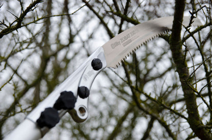 SILKY Zübat Professional Stangensäge 2-teilig 2,0–3,3 m | 330 mm Zugsägeblatt 7,5 Z/30 mm | ovale Alu-Teleskopstange, Doppel-Verriegelung | Gummigriff & Stoßschutz | HookFox optional | Baumpflege