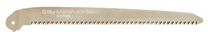 Silky Katanaboy grobes Ersatzblatt 500 mm, Ersatzklinge 404-50 mit XL Mirai-Me Verzahnung, 5 Zähne/30 mm, flexibler Kern, harte Oberfläche, für schnelle saubere Schnitte in starkem Holz, nachschärfbar