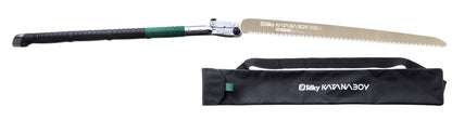 Silky Katanaboy 700 mm Klappsäge, grobe 4 ZpZ Japan Zugsäge mit 70 cm Sägeblatt, ergonomischer Softgriff, inklusive Transporttasche, ideal für dicke Baumstämme, Forstarbeiten, Garten, Outdoor und Bushcraft