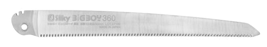 Silky Ersatzblatt für BigBoy 360mm Klappsäge schwarz | 10 ZpZ medium, Mirai-Me Verzahnung, Premium Stahl, Ersatzklinge für trockenes Holz, saubere Zugschnitte, robust, für Garten und Wald