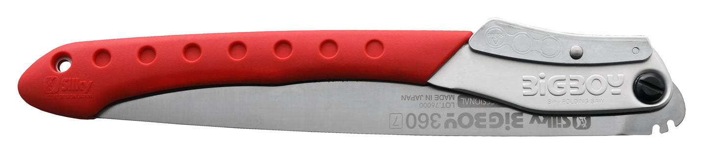 Silky Ersatzblatt BigBoy 360 mm rot, grob – Mirai-Me Verzahnung 7 ZpZ, für frisches Holz, schnelle saubere Schnitte, geringerer Kraftaufwand, Original Ersatzklinge für Klappsäge BigBoy