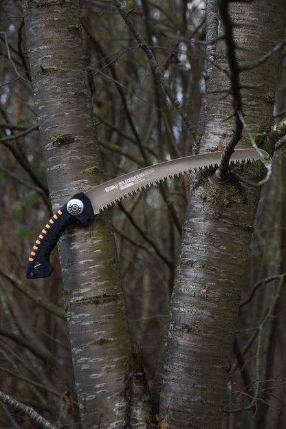 SILKY Baumsäge Sugoi 360 mm | gebogene Zugsäge 6,5 Zähne/30 mm Mirai-Me grob | nachschärfbar | Sichel am Blattende | ergonomischer Gummigriff mit Sicherungshaken | Profi Baumpflege