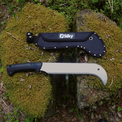 Silky Yoki Machete 270 – robuste Gartenmachete mit 270 mm Blatt aus legiertem Stahl, ergonomischem Antirutschgriff aus Vollgummi, schnellem Blattwechsel und Schutzhülle für schwere Rodungsarbeiten