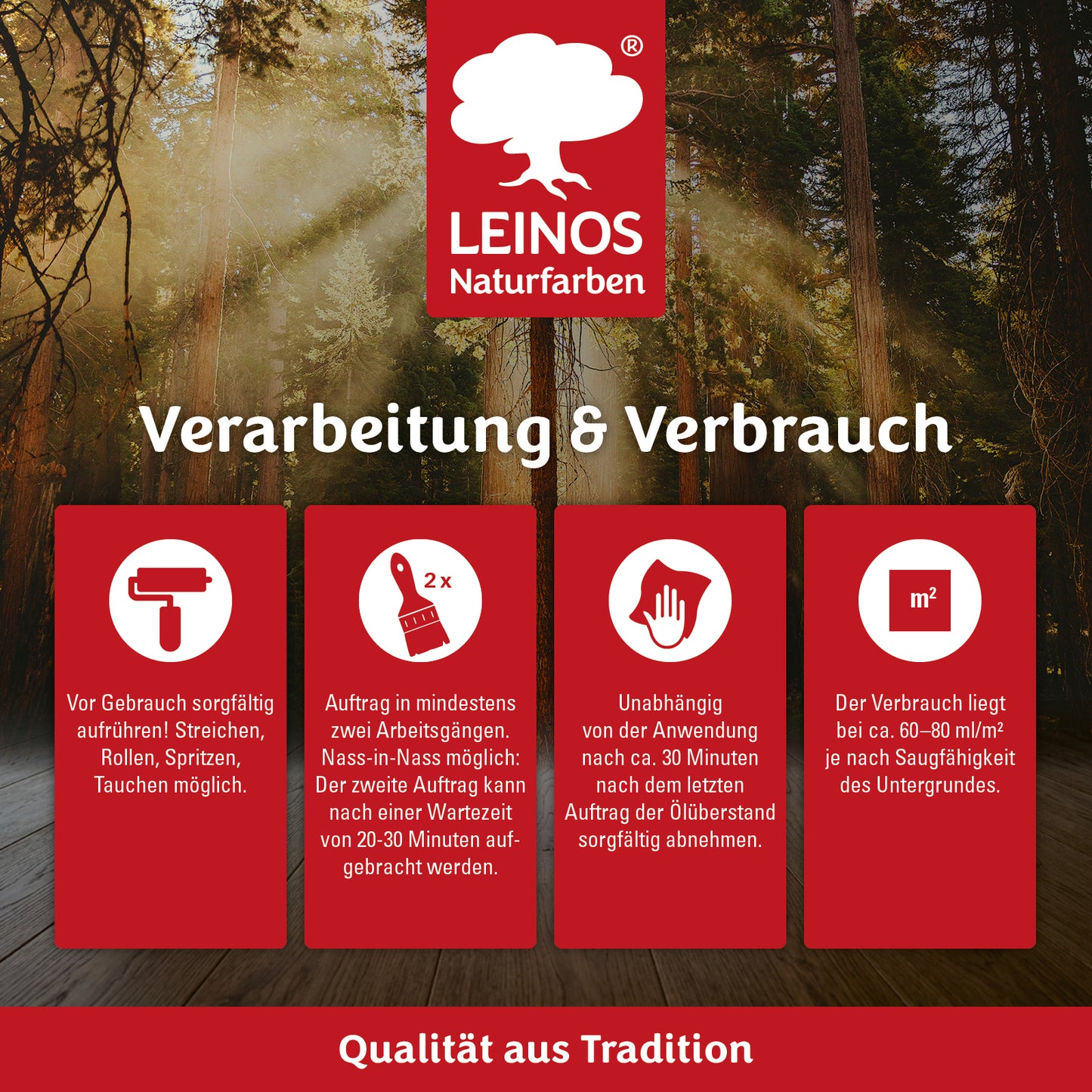 LEINOS Holzöl 2,5 l | Hartöl Farblos für Tische Möbel Arbeitsplatten | Teak Eiche Möbelöl für effektive Versiegelung und langanhaltenden Schutz im Innenbereich