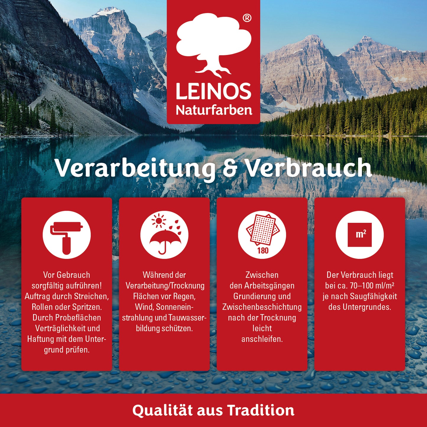 LEINOS Decklack glänzend 840 Taubenblau 2500 ml wasserabweisender Holzlack für Innen und Außen hoch deckend wetterbeständig für Holz Metall und Steinzeug mit brillanter Farbwirkung und Holzschutz