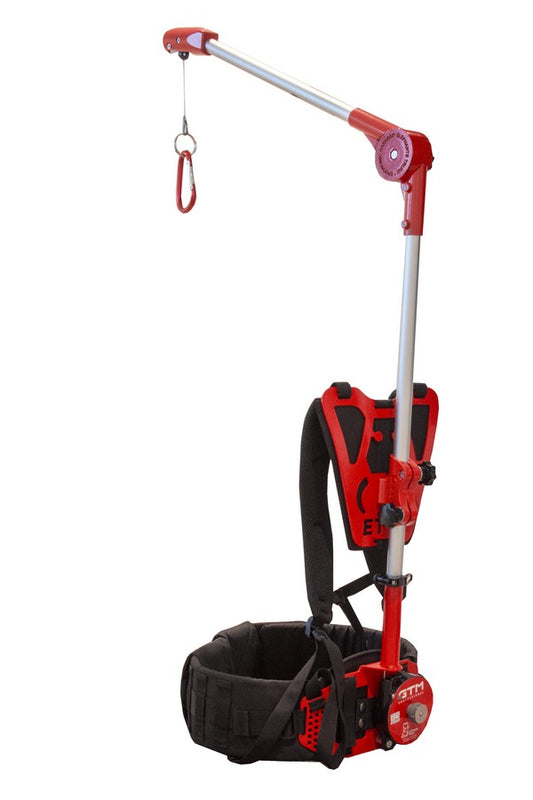 Ergonomischer GTM Tragegurt für Gartengeräte 4,5-8kg. Reduziert Rückenbelastung beim Arbeiten. Professionelle Tragehilfe für Gärtner und Landschaftsbauer, Handwerker, Heimwerker