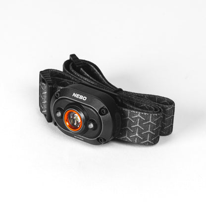 Nebo MYCRO HEADLAMP Wiederaufladbare Stirnlampe und Mützenlicht mit 400 Lumen Turbo-Modus