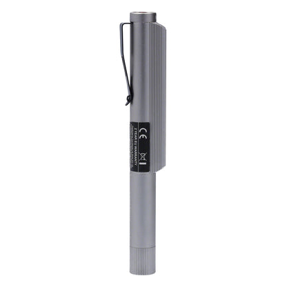 LIL LARRY Power Taschenlampe. 250 Lumen & Roter Blitzmodus, silber