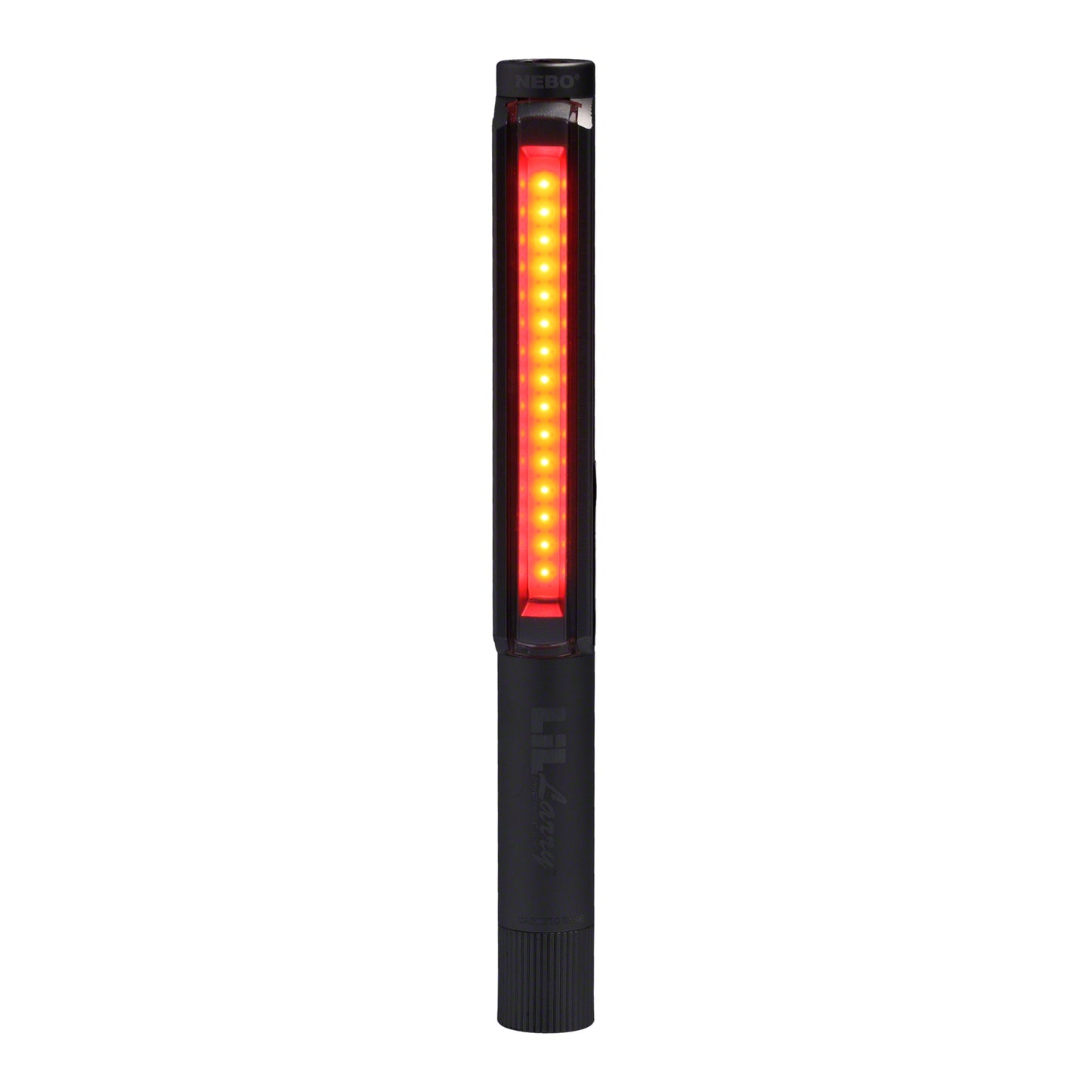 LIL LARRY Power Taschenlampe. 250 Lumen & Roter Blitzmodus, silber