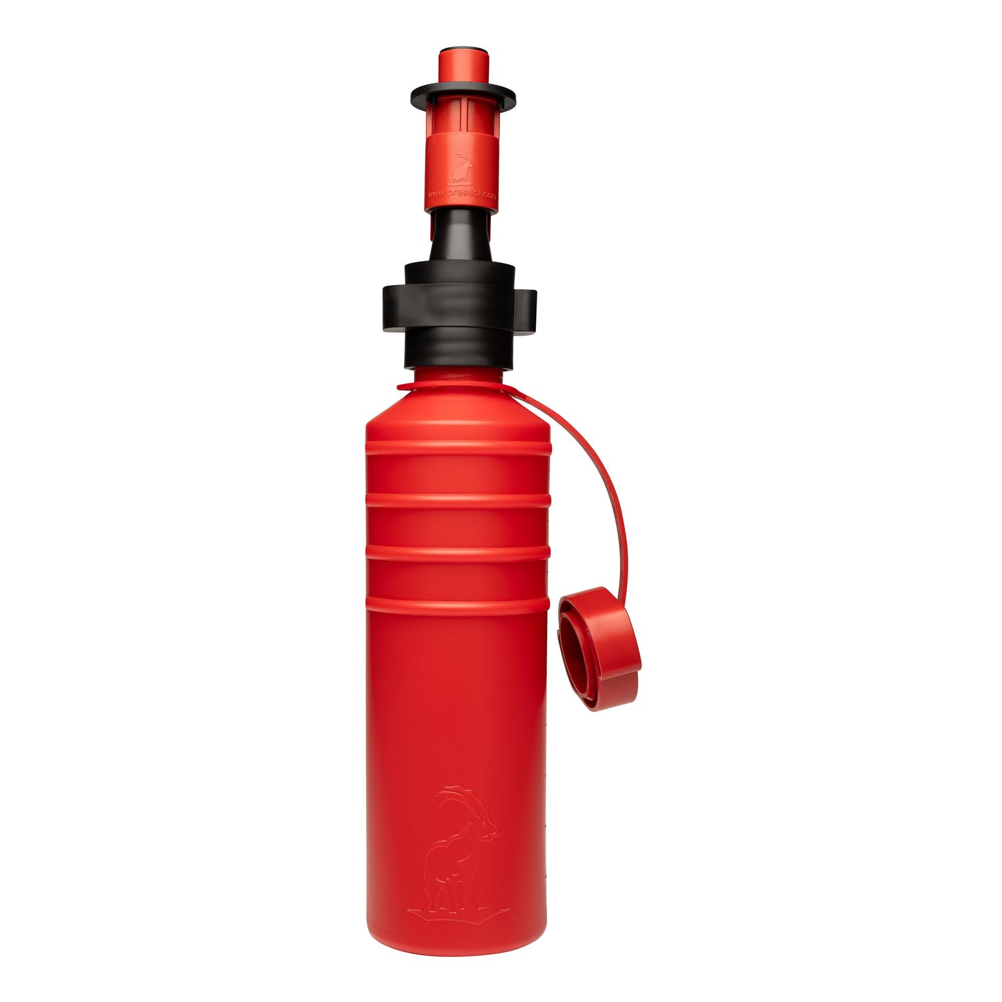 Pressol Benzinflasche-900 ml HDPE ( Polyethylen hoher Dichte ) | Zum Betanken von Kettensägen, Rasenmähern, Motorsensen und Kleingeräten | Integrierter Belüftungskanal