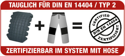 KNEETEK Kniepolster Universal Maxi 16 | 245x150x16mm| schwer entflammbar | optimaler Knieschutz in Kombination mit Arbeitshose | Knieschutzpolster geeignet für Feuerwehr Starkstromelektriker 1 Stück