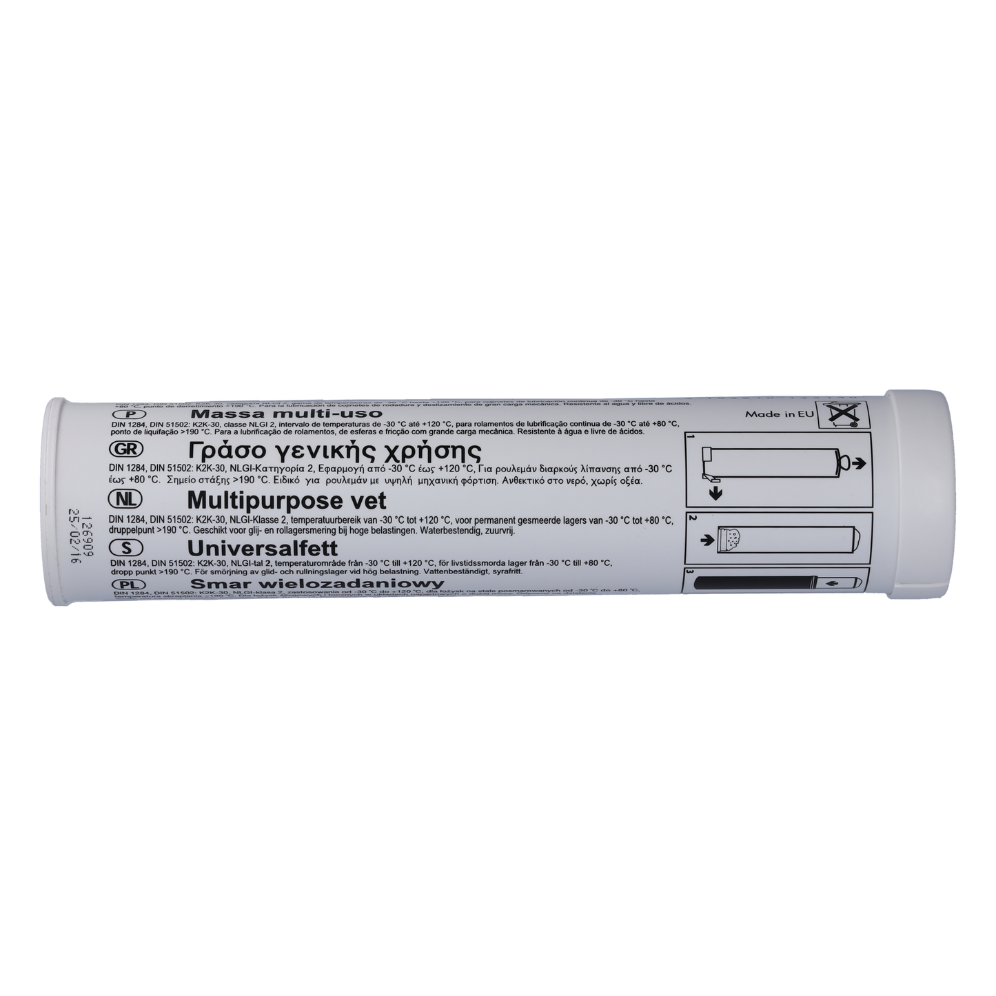 Pressol Fettkartusche-420 ml-mit integriertem Fettfolgekolben-Mehrzweckfett-NLGI 2