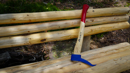 STUBAI HANDSAPPEL mit Eschenholzstiel 450 mm – 650 g Kopfgewicht, gesenkgeschmiedet – zum Aufnehmen, Ziehen und Transportieren von Holzstücken und Baumstämmen – robustes Forstwerkzeug