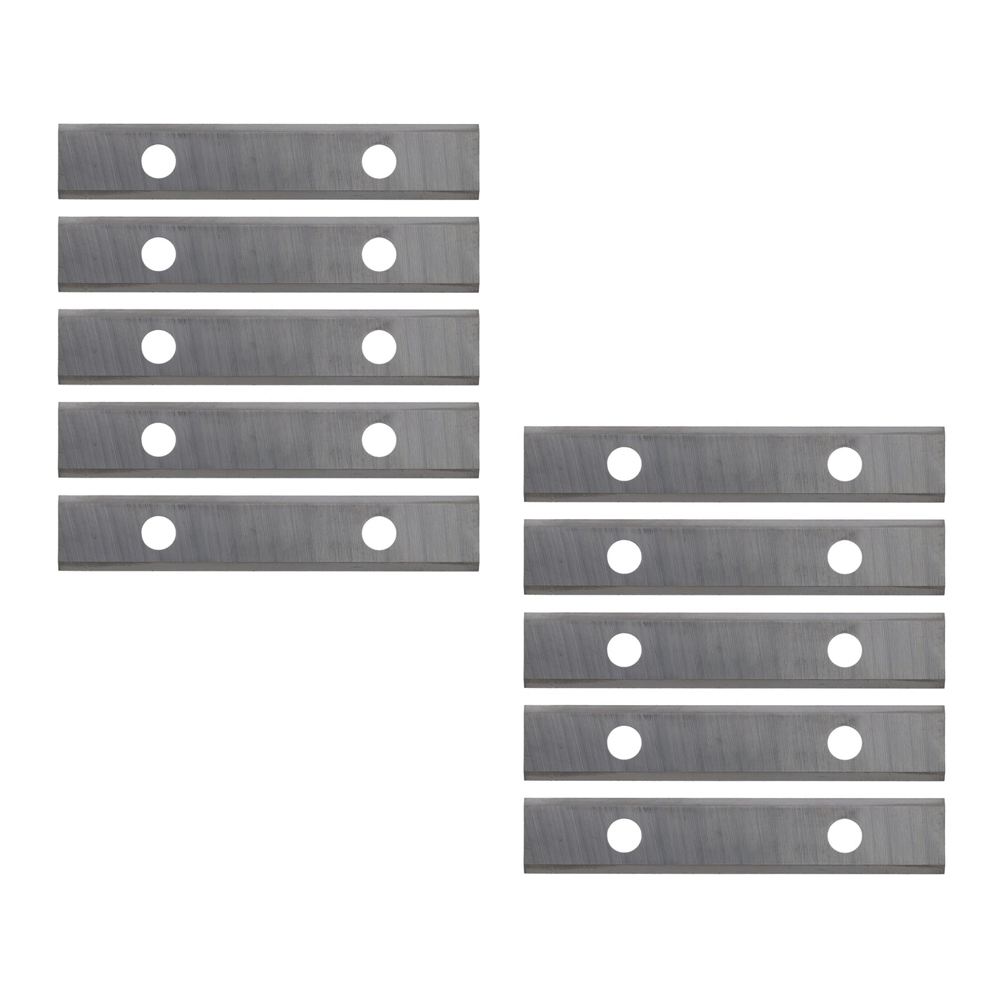 HM-Wendeplatte 4-Schneidkanten, 49,5 x 10 x 1,5 mm, a=26mm, 10 Stück Wendemesser für Hartholz, Weichholz, Plastik & Spanplatten, WPL für Fräser, T04F