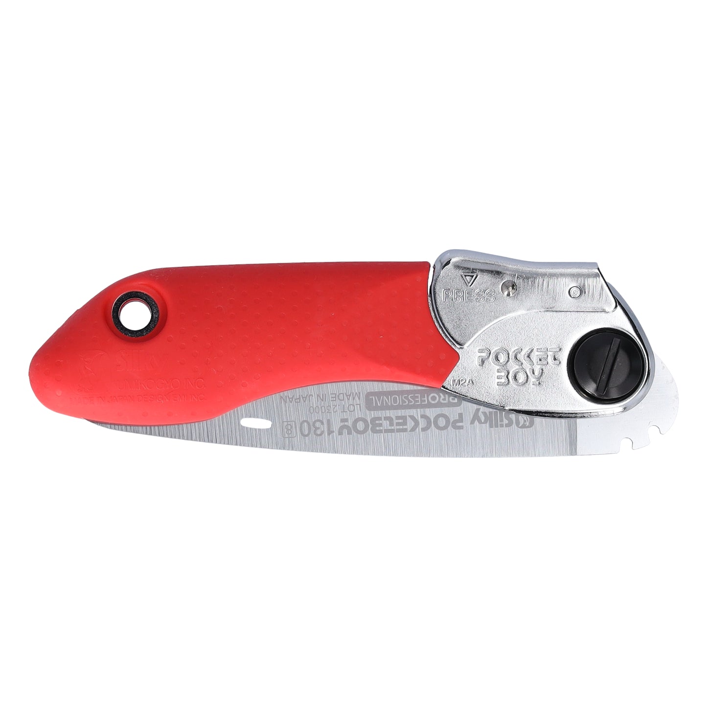 Silky Pocketboy 130 mm Klappsäge rot/grob – 8 Zähne/Zoll, sehr grobe Verzahnung – für nasses & trockenes Holz – Pull Cut Zugsäge – kompakt, leicht & extrem scharf – Astsäge für Garten & Outdoor