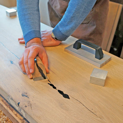 Handhobel  | Profi-Holzreparaturwerkzeug mit  Buchenholzgriff & robuster Stahlklinge | Ideal zum präzisen Abstoßen von überschüssigem Füllmaterial bei Astlöchern, Kanten | Langlebig & Effizient