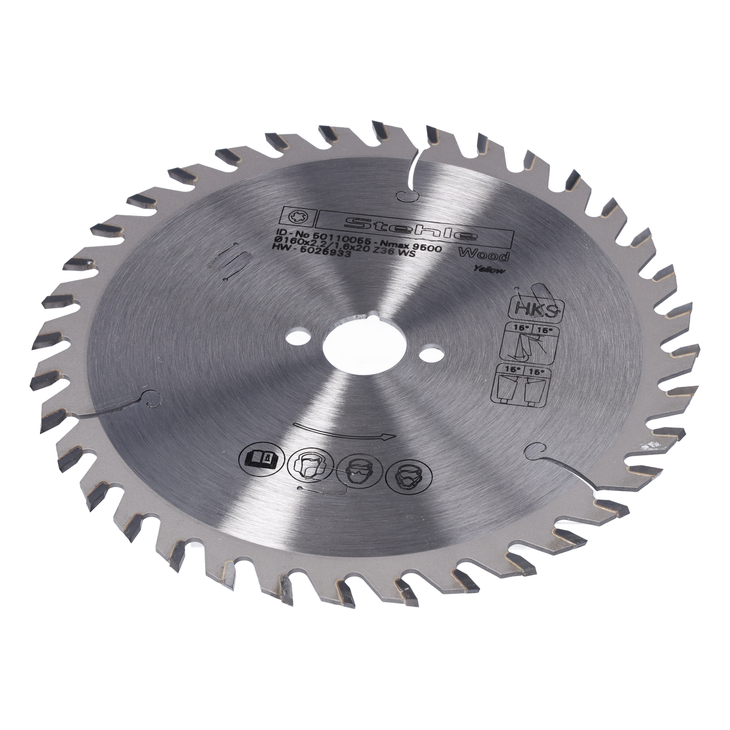 Stehle HW HKS Board Handkreissägeblatt 160x2,2/1,6x20 mm Z36 WS für Längs- und Querschnitte in Holzwerkstoffen, Hartmetall TC10, für Handkreissägen sowie Kapp- und Gehrungssägen