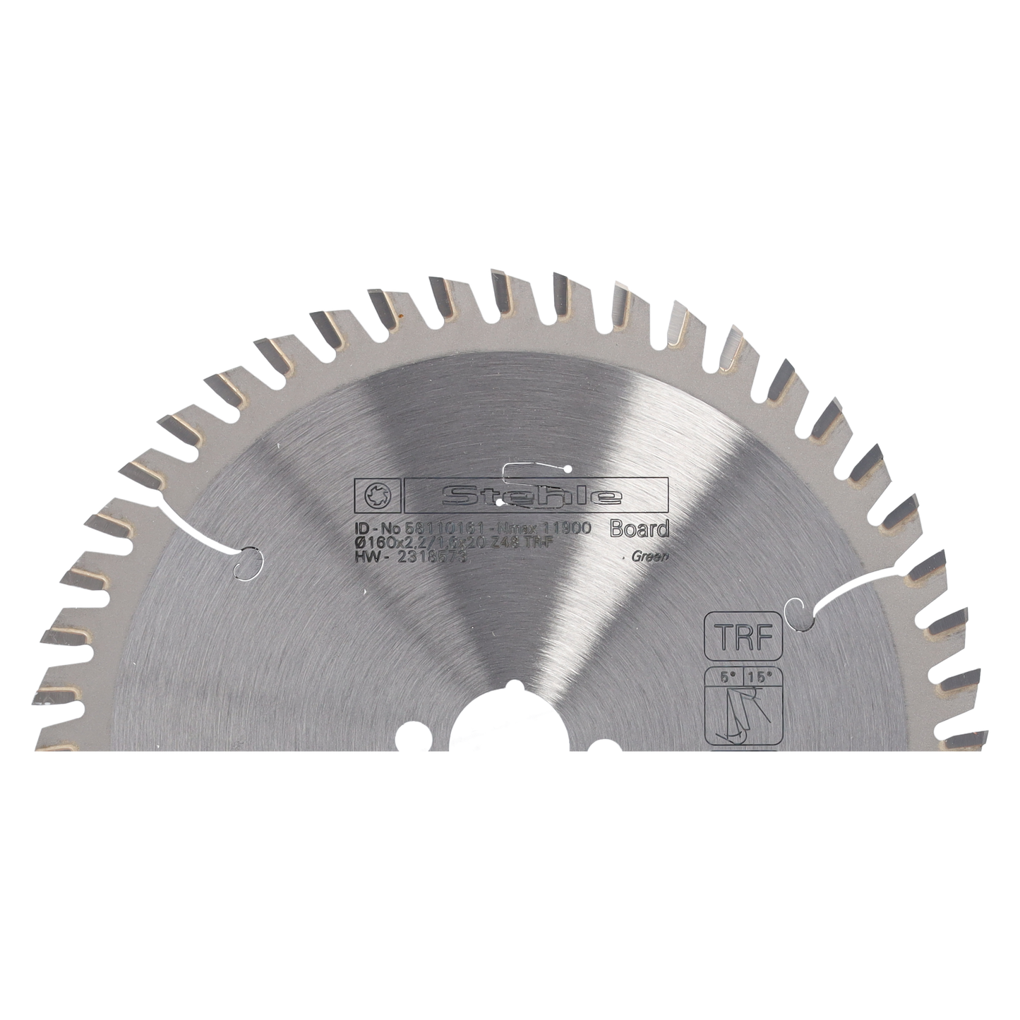Stehle HW Kreissägeblatt 160x2,2/1,6x20 mm Z48 TR-F TC06 für Formatschnitte in kunststoffbeschichteten Holzwerkstoffen, für Hand-Kreissägen, Tischkreissägen und vertikale Plattenaufteilsägen