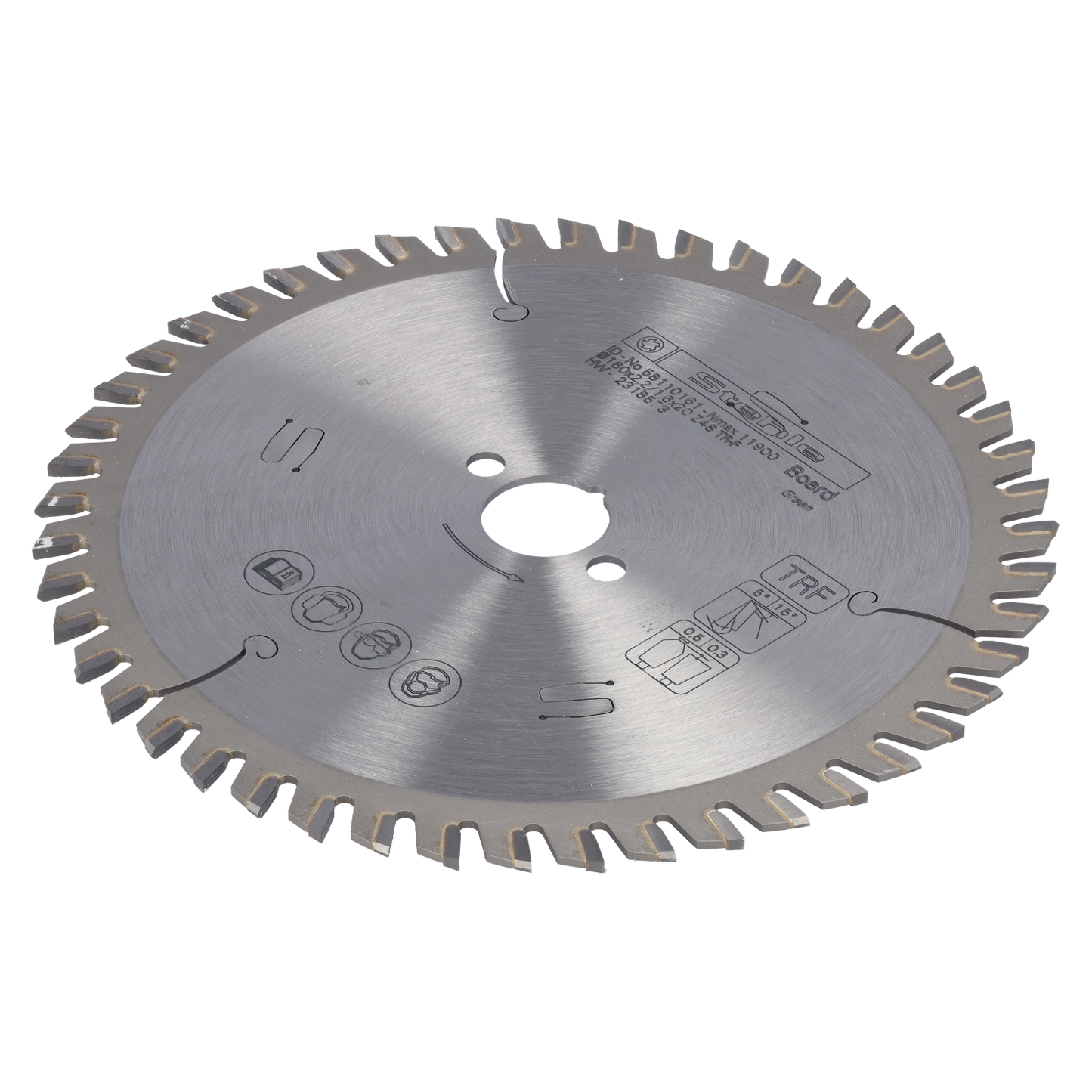 Stehle HW Kreissägeblatt 160x2,2/1,6x20 mm Z48 TR-F TC06 für Formatschnitte in kunststoffbeschichteten Holzwerkstoffen, für Hand-Kreissägen, Tischkreissägen und vertikale Plattenaufteilsägen