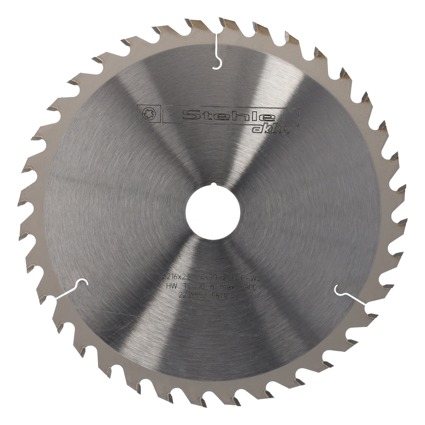 STEHLE Kreissägeblatt 216x2,0/1,4x30mm Z36 F/WS für Massivholz – grober Schnitt · Dünnschnitt für Akku-Handkreissägen · für Hart- und Weichholz