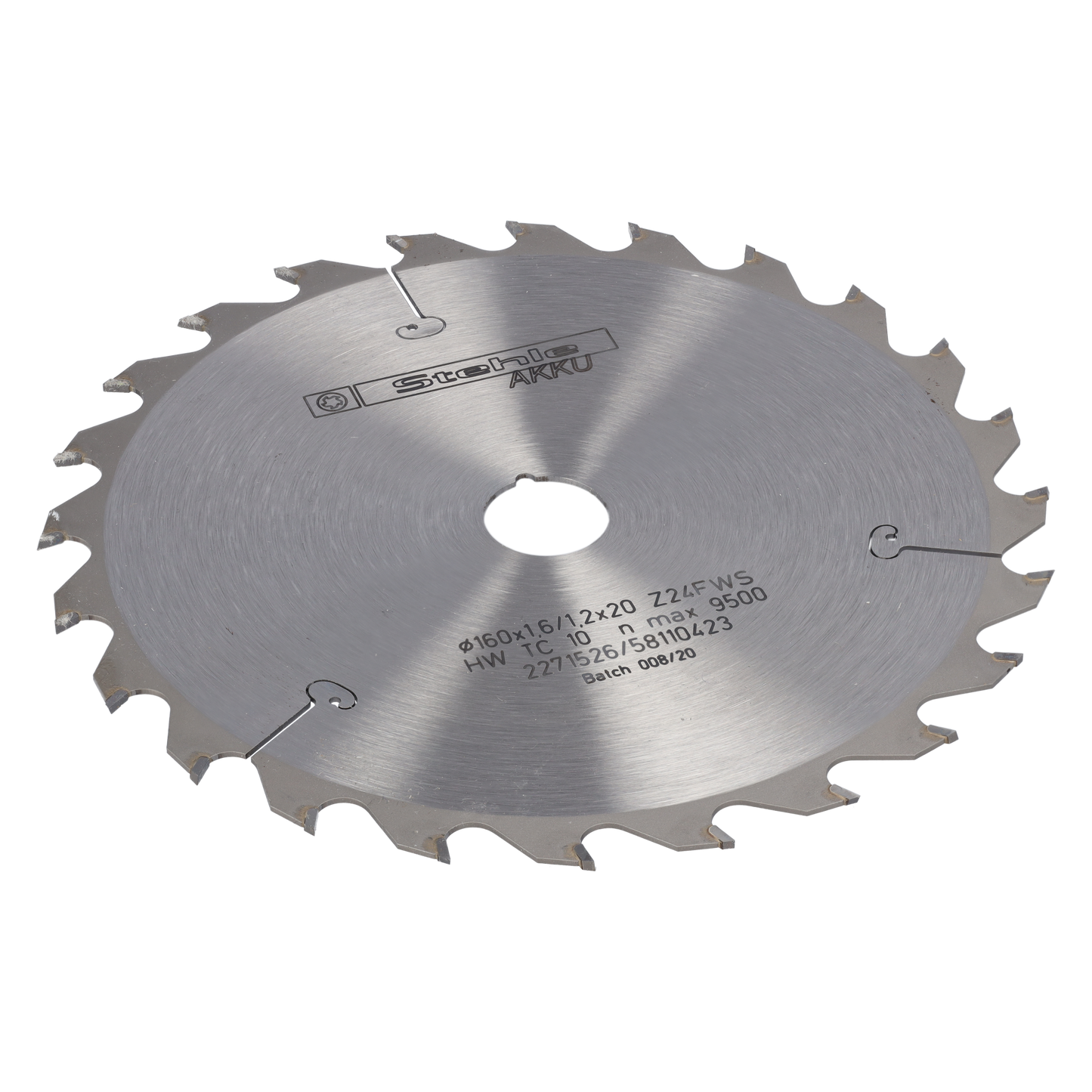 STEHLE Kreissägeblatt 160x1,8/1,2x20mm Z24 F/WS für Massivholz – sehr grober Schnitt · Dünnschnitt für Akku-Handkreissägen · für Hart- und Weichholz