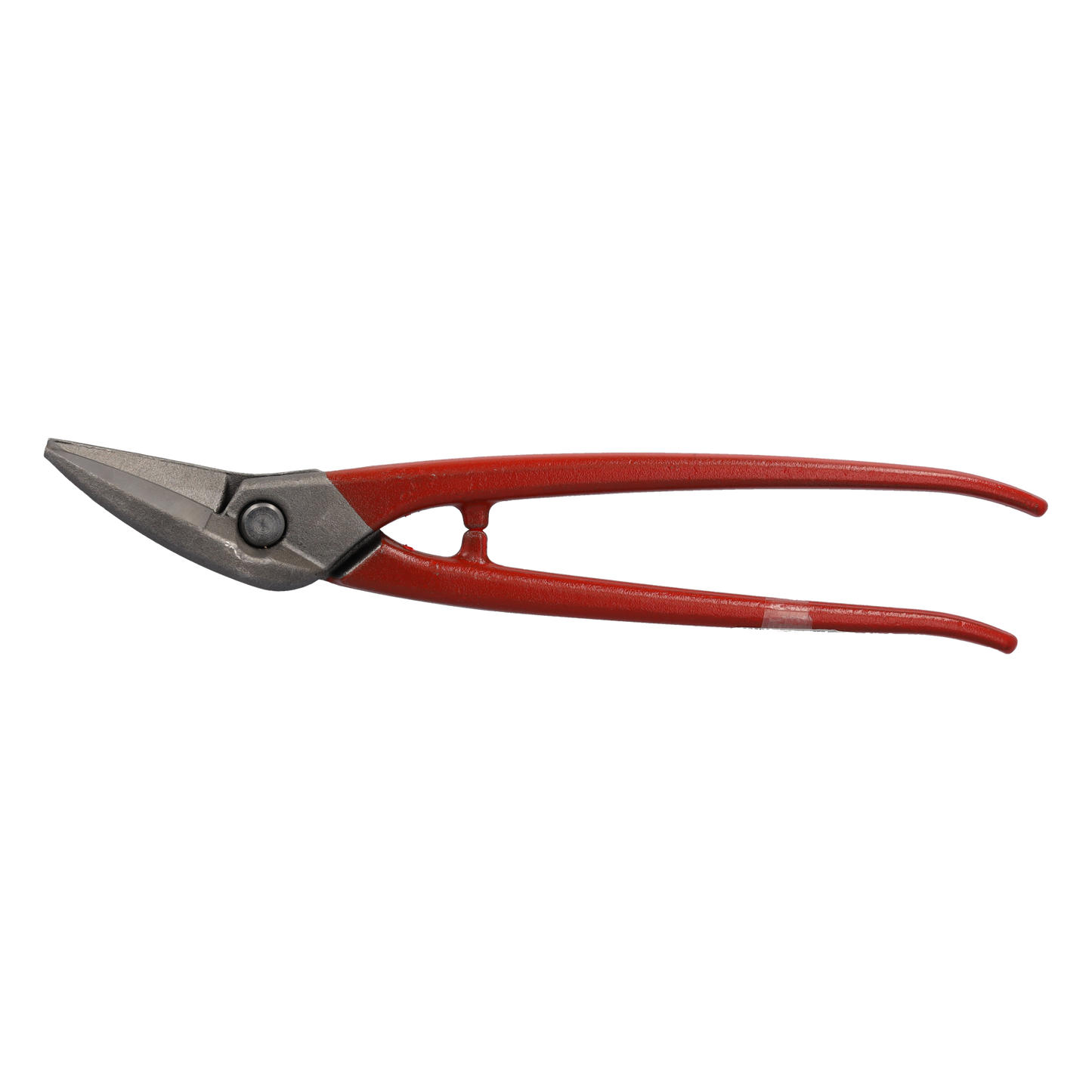 STUBAI KOMBI-BLECHSCHERE 280 mm linksschneidend – Spezialschere für Kurvenschnitte & lange Schnitte, polierter Kopf, Härte 60–62 HRC, Werkzeugstahl, rot kunststoffbeschichtet