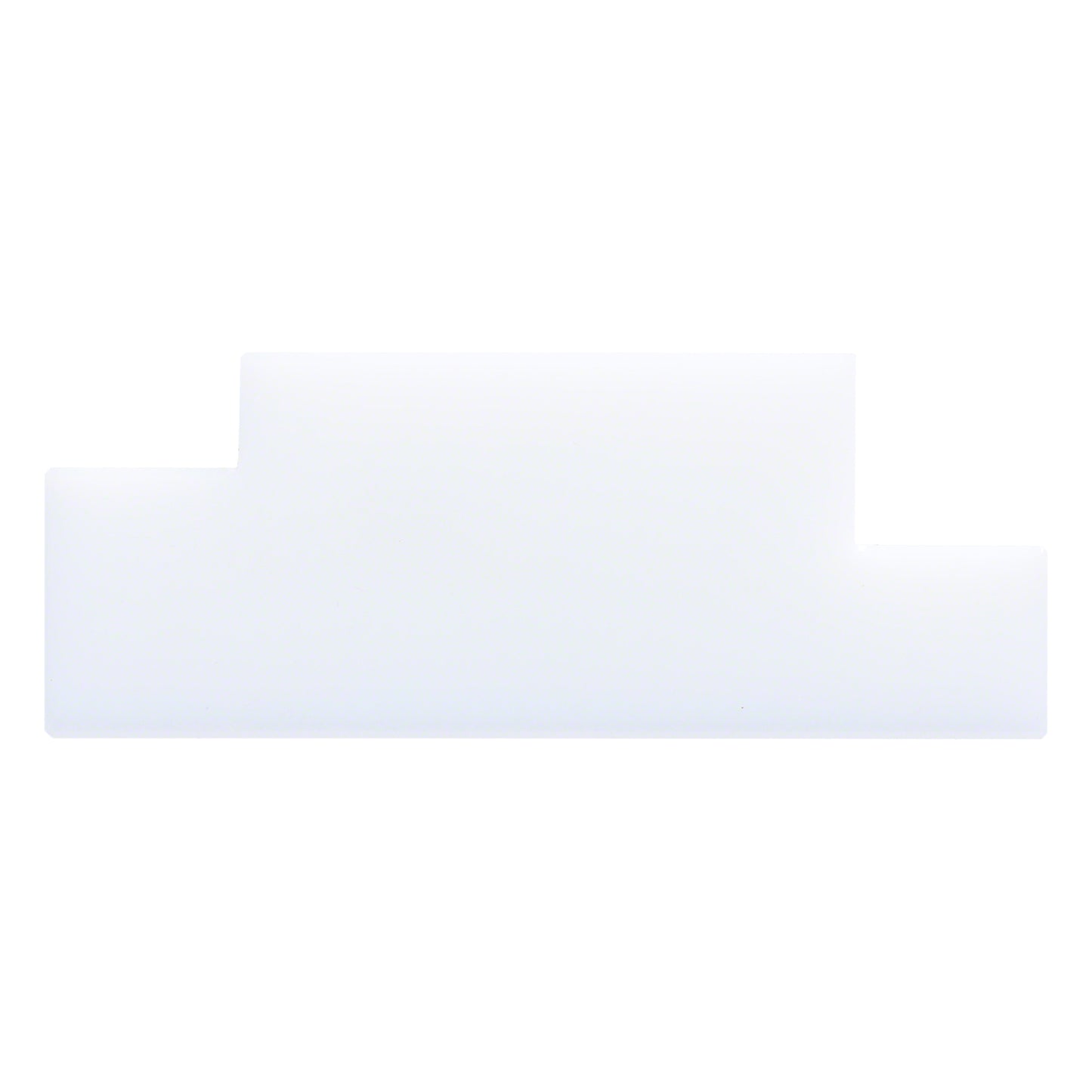 STUBAI Kunststoff-Falzstück PE für Gewerbe mit Handgriff, Prisma 25+35 mm, 130×95×50 mm, weiß – präzise & schonende Falzung beschichteter NE-Metalle, ergonomisch, robust, langlebig, kompakt, einfach.!