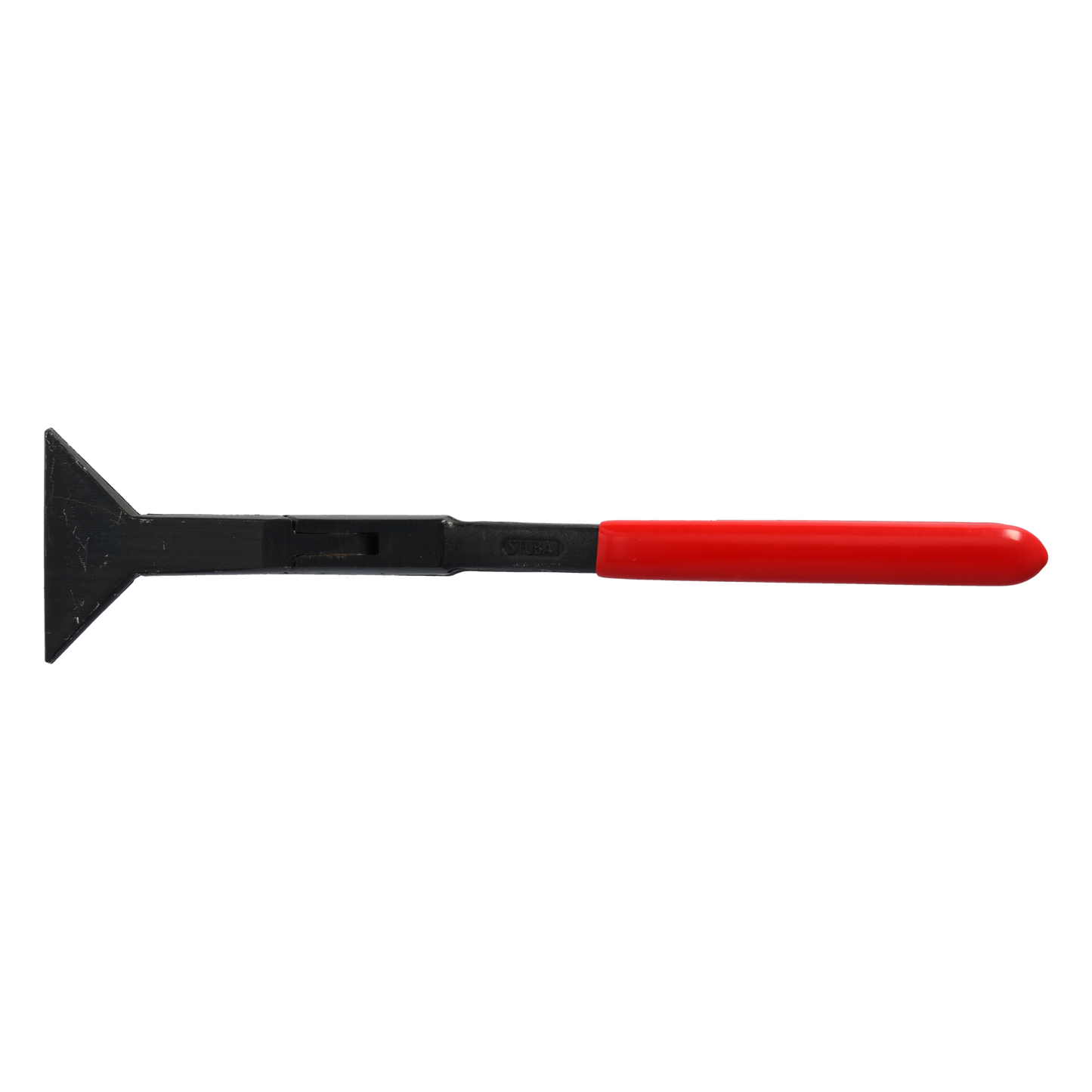 Quetschfalzzange 2828 – Spezialfalzzange geschmiedet, Backen 80 mm vergütet, Kanten abgerundet, rot kunststoffbeschichtet, ideal für hohe Falze und exaktes Eckfalzen, 850 g Gewicht
