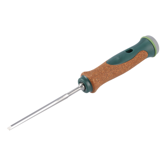 Stemmeisensatz Korkheft, 6-teiliges Set (6,10,13,16,20,26mm) Stemmeisen mit rutschfestem Korkgriff aus nachhaltiger Herstellung, STUBAI Stechbeitel zur präzisen Holzbearbeitung, Spezial Stecheisen
