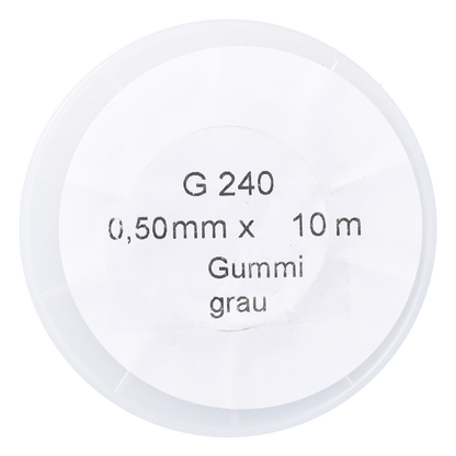 STUBAI Fliesengummi Ø 0,5 mm, 10 m – graues Elastikband auf Spule, dehnbar & reißfest, UV-beständig, ideal zum Fliesenausrichten & Fixieren