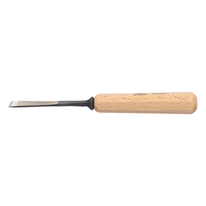 STUBAI Stemmeisen Stechbeitel Serie 52 - Form 1 | Gerades Balleisen 22 mm, mit Holzgriff, für glatte Flächen, zum Vorstechen, Kerb- und Reliefschnitzarbeiten, zur Bearbeitung von Holz