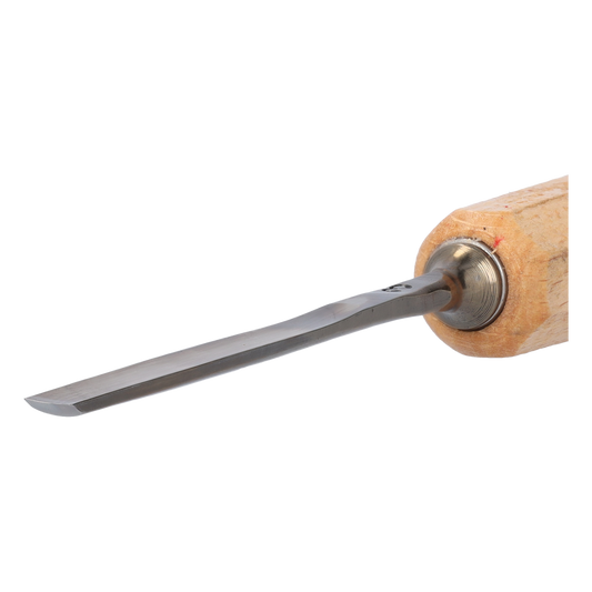 STUBAI Stemmeisen Stechbeitel Serie 52 - Form 3 | Gerades Flacheisen - 5 mm, mit Holzgriff, zum Vorstechen, für Anschlagarbeiten, Schrupparbeiten, Rosetten, zur Bearbeitung von Holz