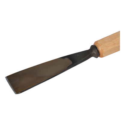 STUBAI Stemmeisen Stechbeitel Serie 52 - Form 3 | Gerades Flacheisen - 30 mm, mit Holzgriff, zum Vorstechen, für Anschlagarbeiten, Schrupparbeiten, Rosetten, zur Bearbeitung von Holz
