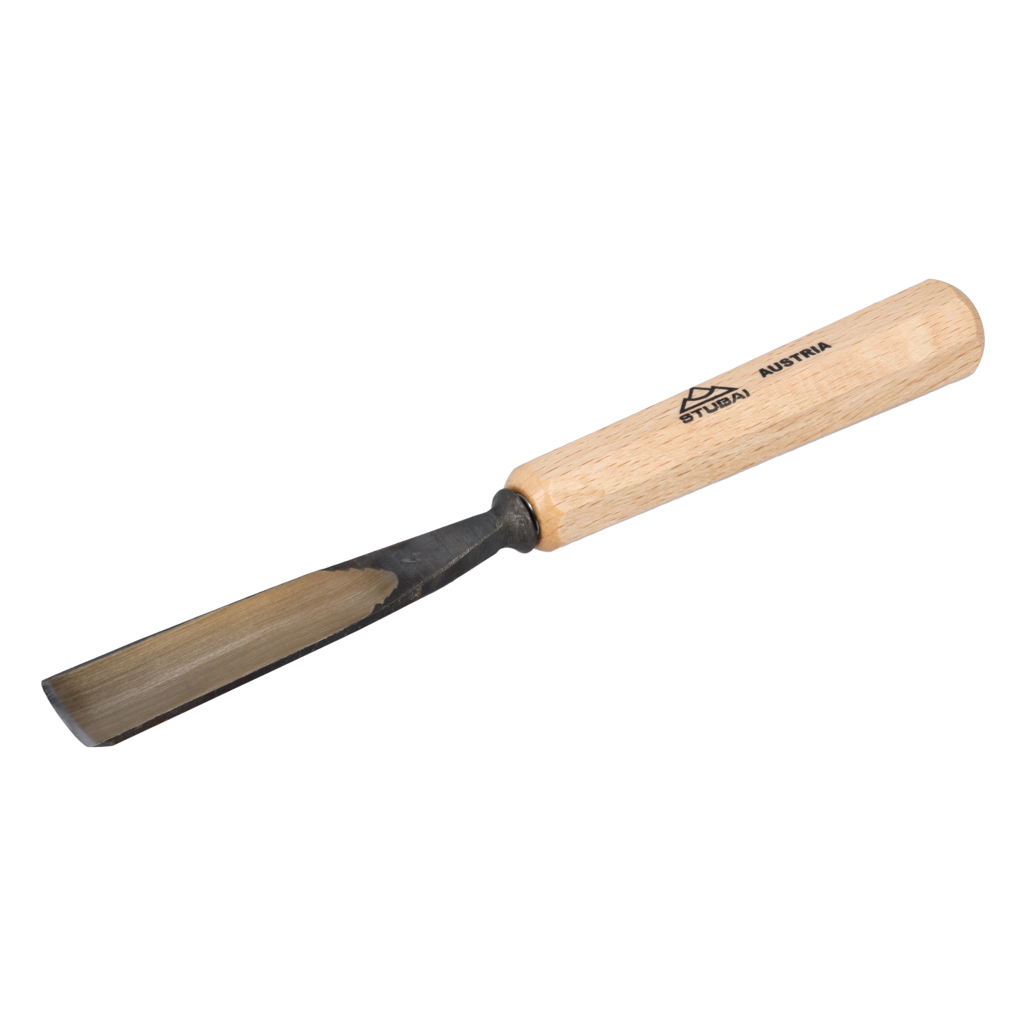 STUBAI Stemmeisen Stechbeitel Serie 52 - Form 4 | Gerades Flacheisen - 20 mm, mit Holzgriff, zum Vorstechen, für Anschlagarbeiten, Schrupparbeiten, Rosetten, zur Bearbeitung von Holz