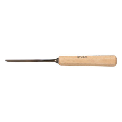 STUBAI Stemmeisen Stechbeitel Serie 52 - Form 5 | Gerades Hohleisen - 8 mm, mit Holzgriff, zum Vorstechen, für Anschlagarbeiten, Schrupparbeiten, Rosetten, zur Bearbeitung von Holz