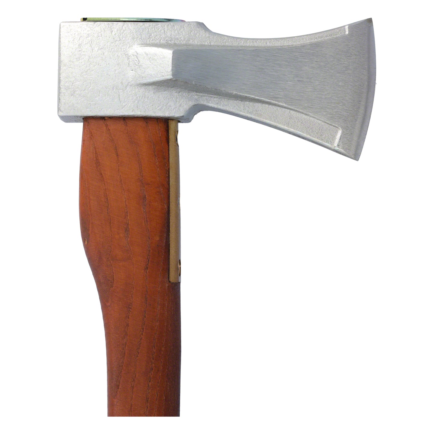STUBAI Superspalter 1800 g mit Messing-Stielschutz | Kopf in Nirolook | Eschenstiel dunkelbraun, hochglanzlackiert | Kopfgewicht 1800 g, Gesamtlänge 700 mm | inkl. Schneidenschutz | Made in Austria