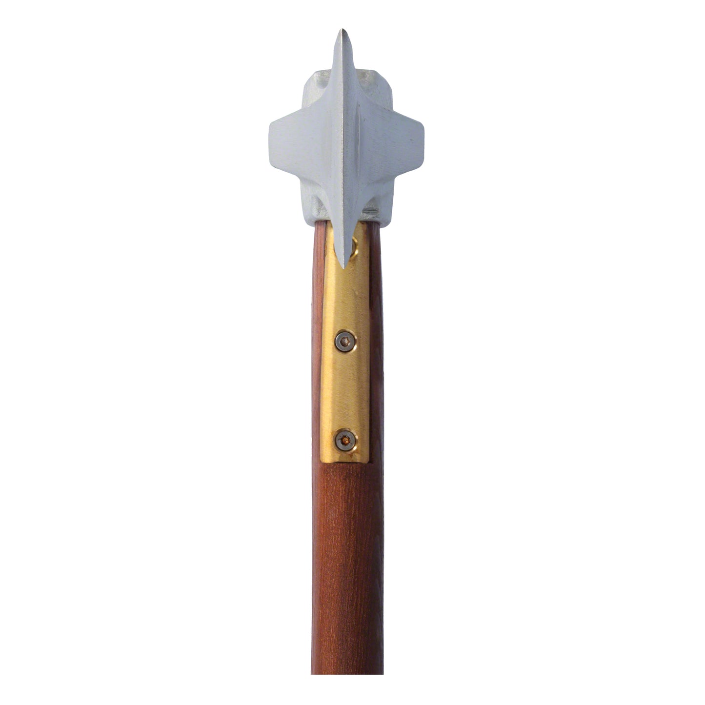 STUBAI Superspalter 1800 g mit Messing-Stielschutz | Kopf in Nirolook | Eschenstiel dunkelbraun, hochglanzlackiert | Kopfgewicht 1800 g, Gesamtlänge 700 mm | inkl. Schneidenschutz | Made in Austria