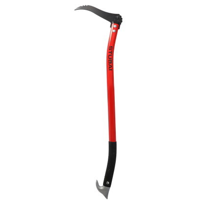 STUBAI HANDSAPPIE mit ergonomisch geschweiftem Alustiel 700 mm – Astschlepper und Handsappel zum Aufnehmen, Bewegen und Transportieren von Holzstücken und Baumstämmen – leicht und robust