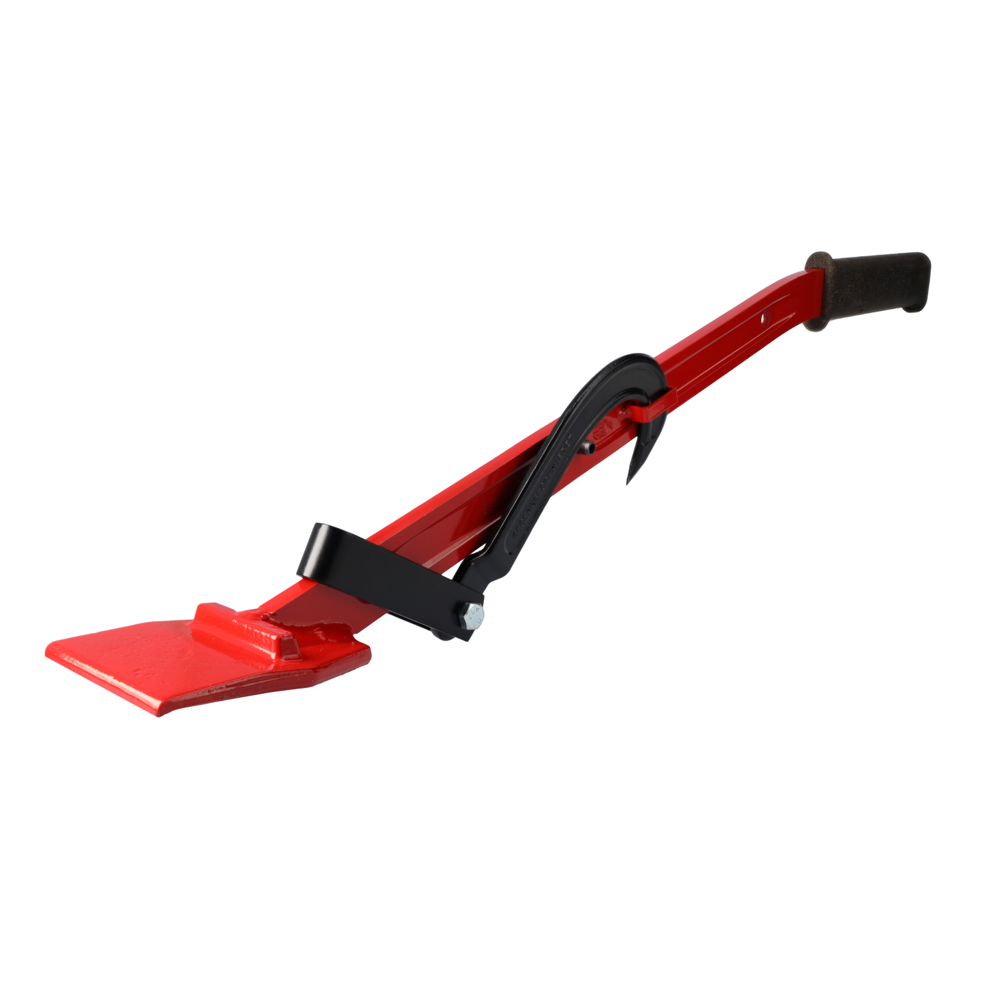 STUBAI Fällheber mit Wendehaken 80 cm Länge, geschmiedet aus Spezialstahl, ergonomischer Korkgriff, Forstwerkzeug zum Drehen & Fällen von Bäumen, FPA-zertifiziert, rot, rückenschonend, 80 cm Länge