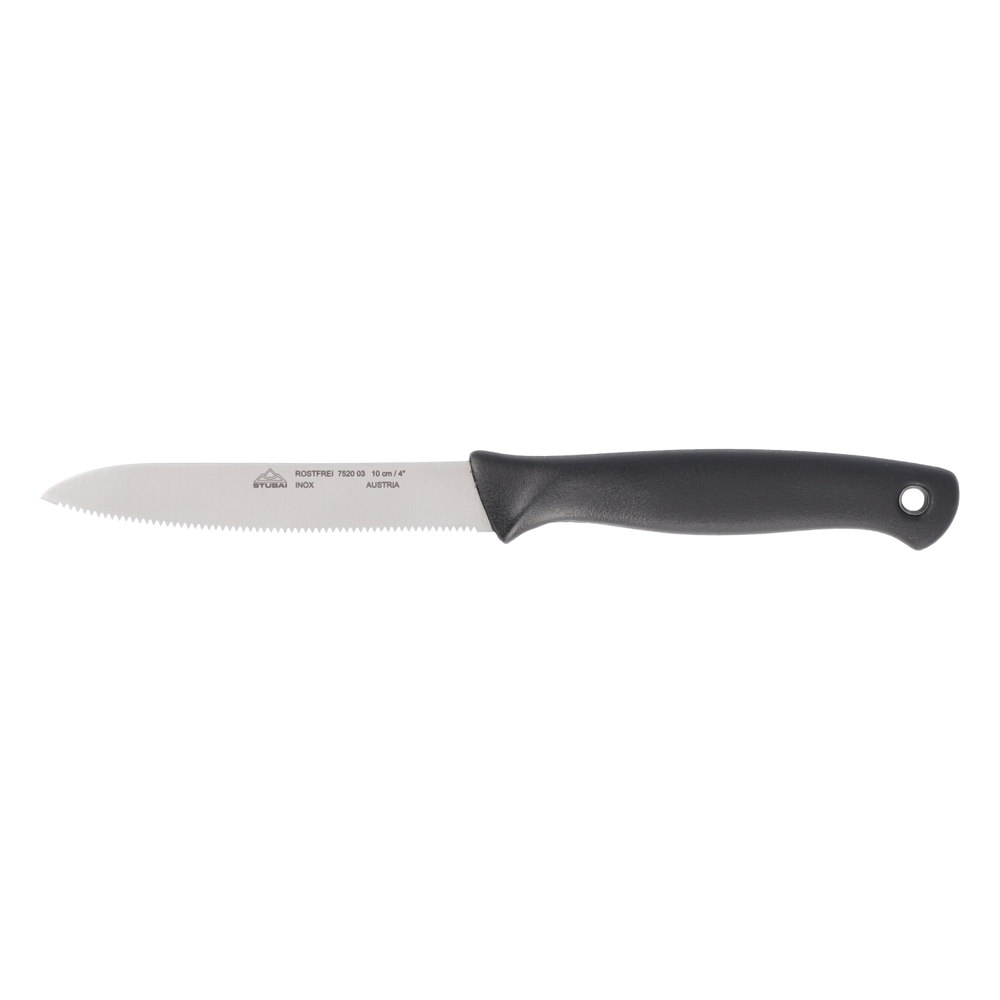 STUBAI hochwertiges Gemüsemesser mit Welle | 100 mm | Küchenmesser Lady Line aus Edelstahl für müheloses Schneiden von Gemüse, Obst & Lebensmitteln, rostfrei, spülmaschinenfest