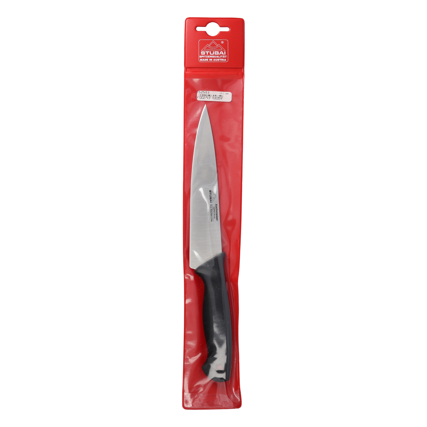 STUBAI hochwertiges Kochmesser Mittelspitz | 160 mm | Küchenmesser Lady Line aus Edelstahl für Schneiden von Fleisch, Gemüse, Obst & Lebensmitteln, rostfrei, spülmaschinenfest