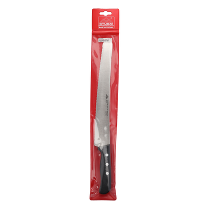 STUBAI hochwertiges Konditorsägemesser 260 mm | Konditormesser mit Wellenschliff aus Edelstahl für müheloses Schneiden von Torten, Kuchen, Brot & Backwaren, spülmaschinenfest, Konditorei